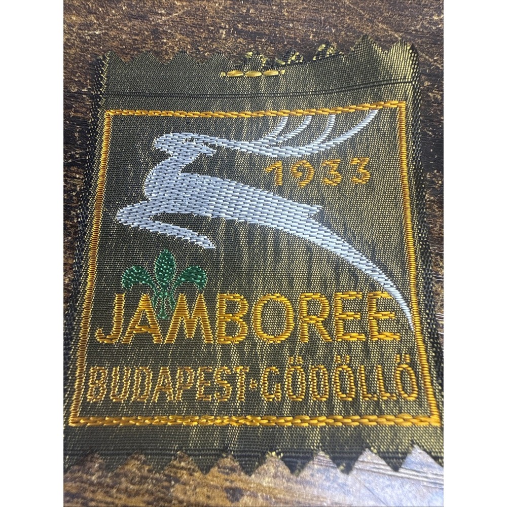 1933 World Scout Jamboree Budapest Gödöllő Authentic Original Cloth Patch Badge